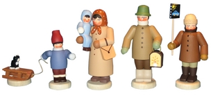 Leichsenring Seiffener Mettengänger 4-teilig Satz Nr. 12 (2006) (Leichsenring 12) Seiffener Mettengänger, Satz Nr. 12 (2006)